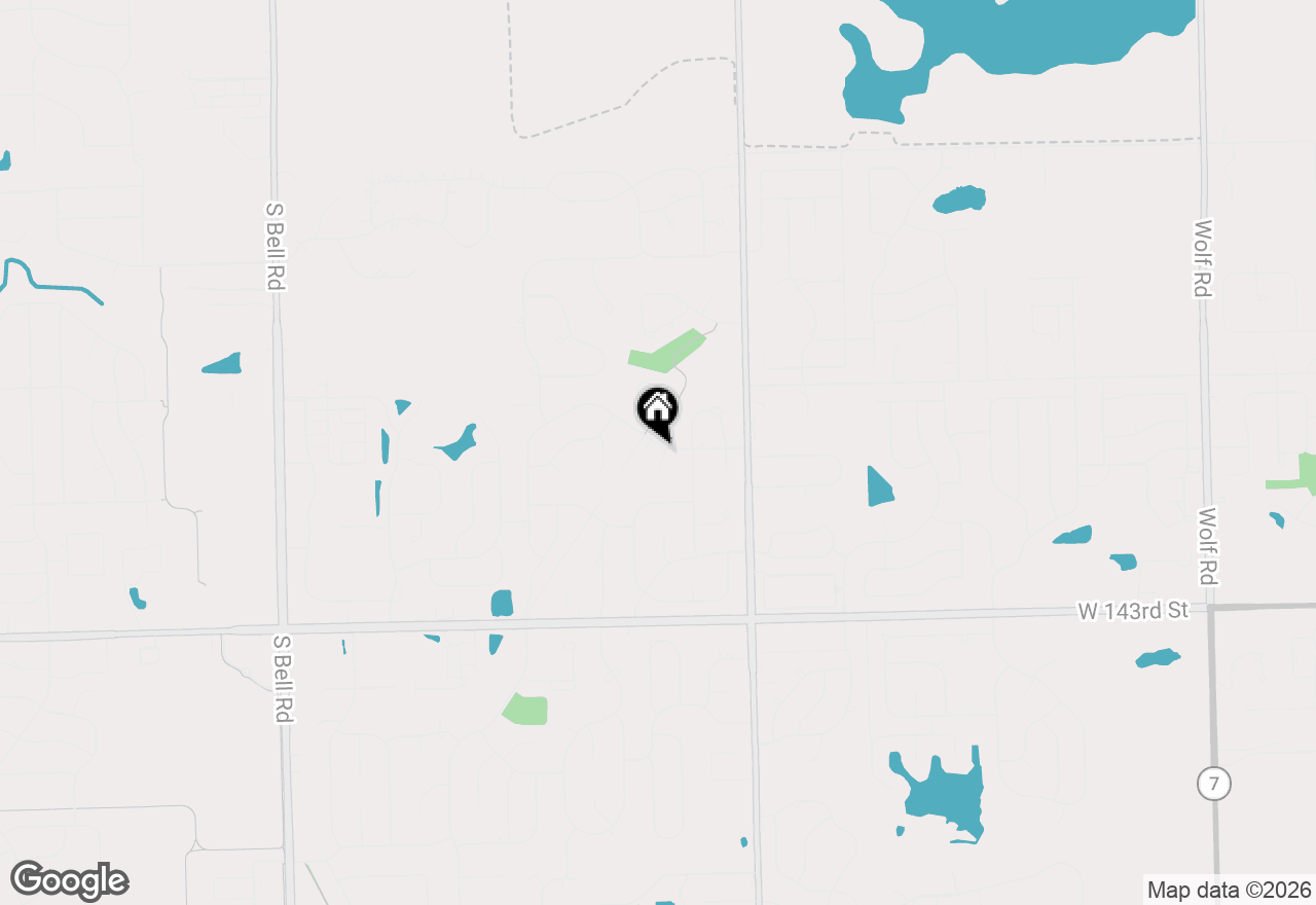 Map of 14010 Hialeah Court, Orland Park, IL 60467
