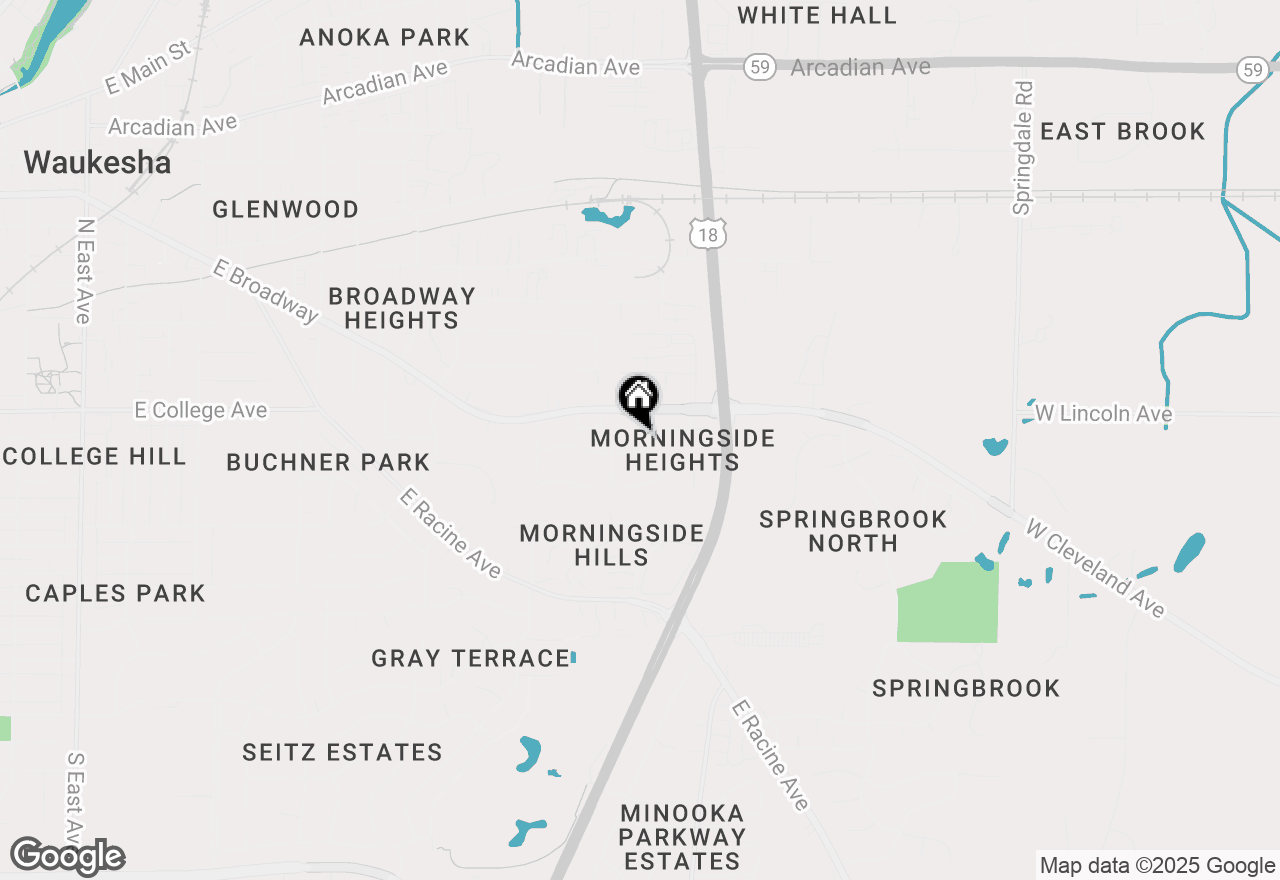Map of S23W22852 Hinsdale Rd, Waukesha, WI 53186