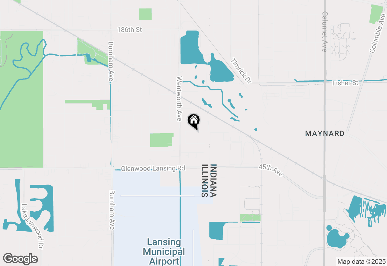 Map of 3639 192nd Street, Lansing, IL 60438