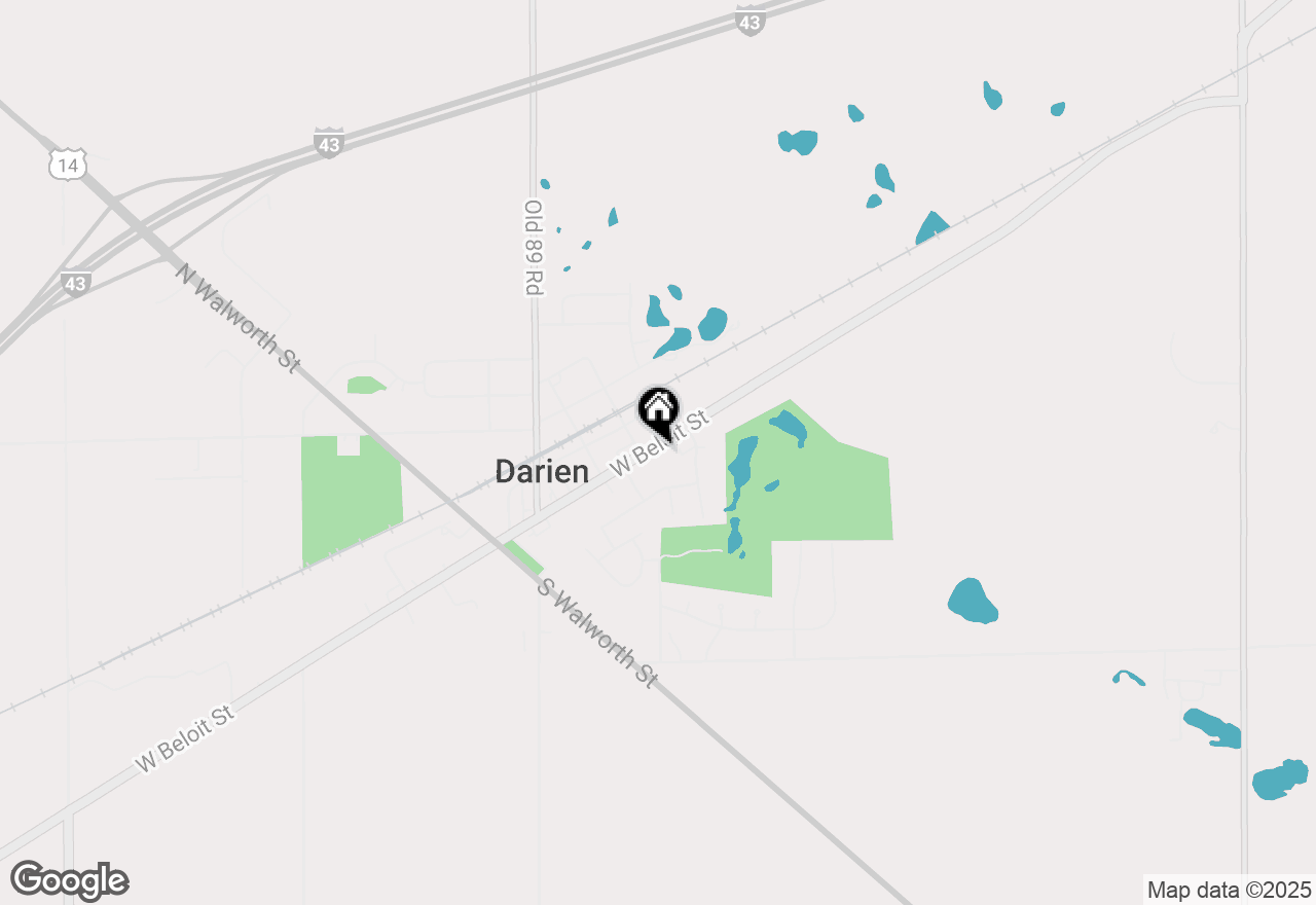 Map of 315 E Beloit Street, Darien, WI 53114