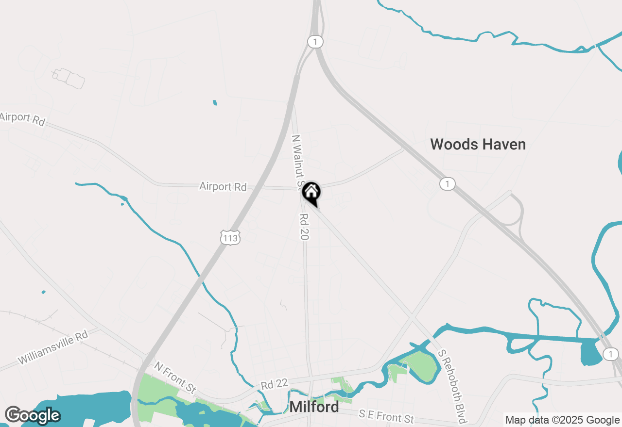 Map of 909 N Walnut Street, Milford, DE 19963