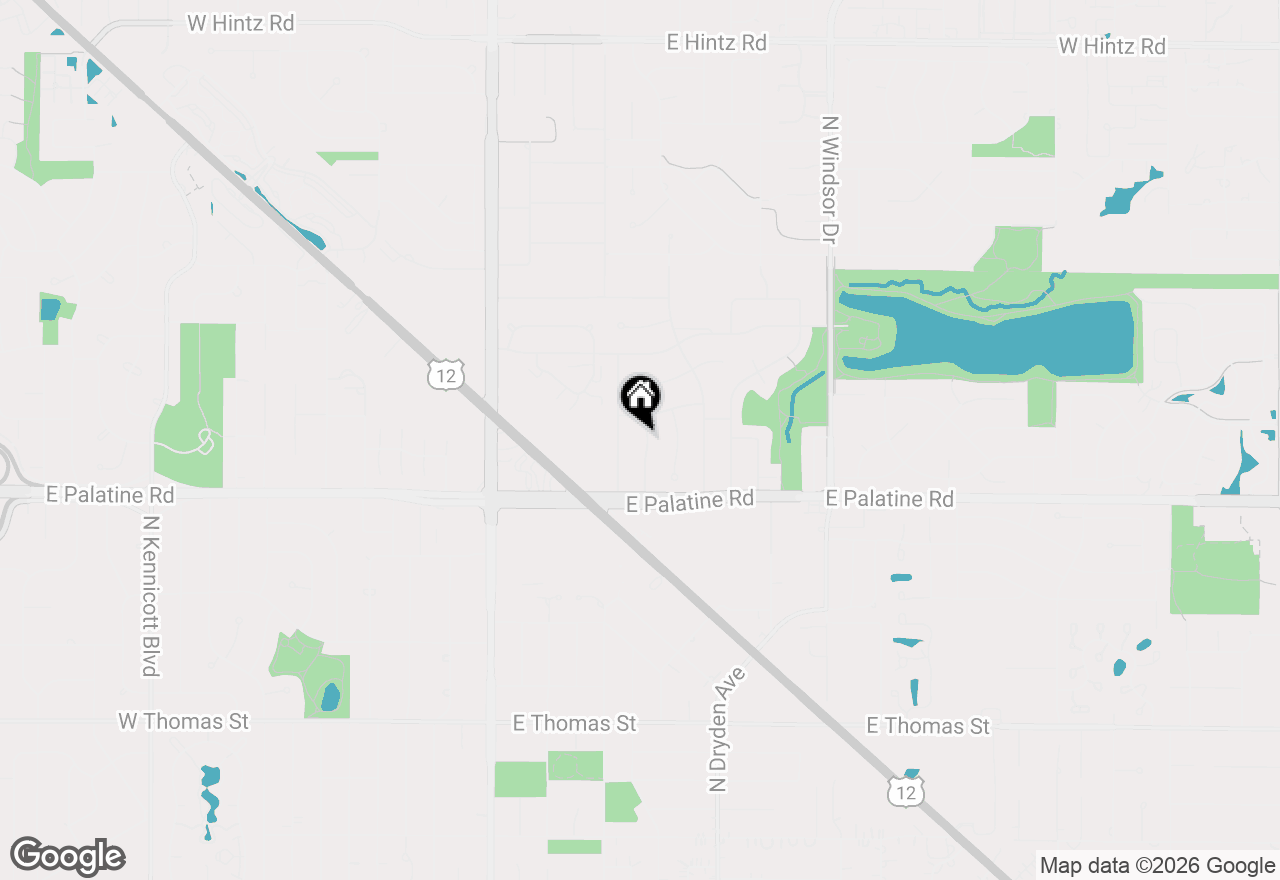 Map of 2002 N Eastwood Drive, Arlington Heights, IL 60004