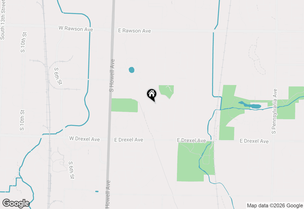 Map of 7601 S Manor Ave, Oak Creek, WI 53154