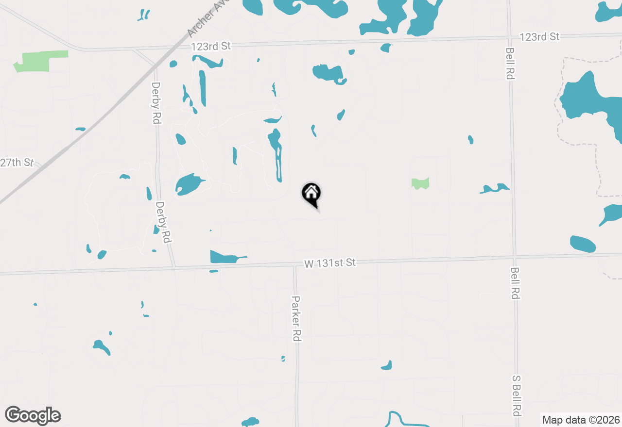 Map of 12959 Silver Fox Drive, Lemont, IL 60439