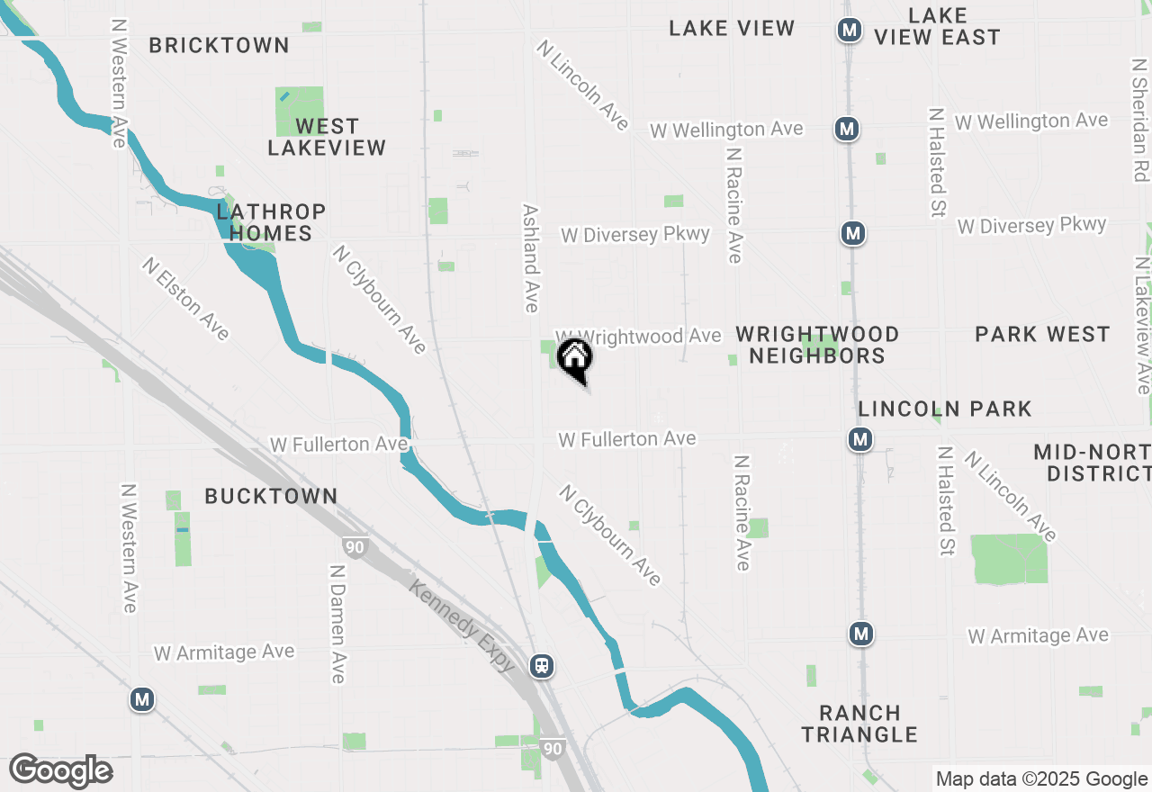 Map of 1513 W Altgeld Street, Chicago, IL 60614