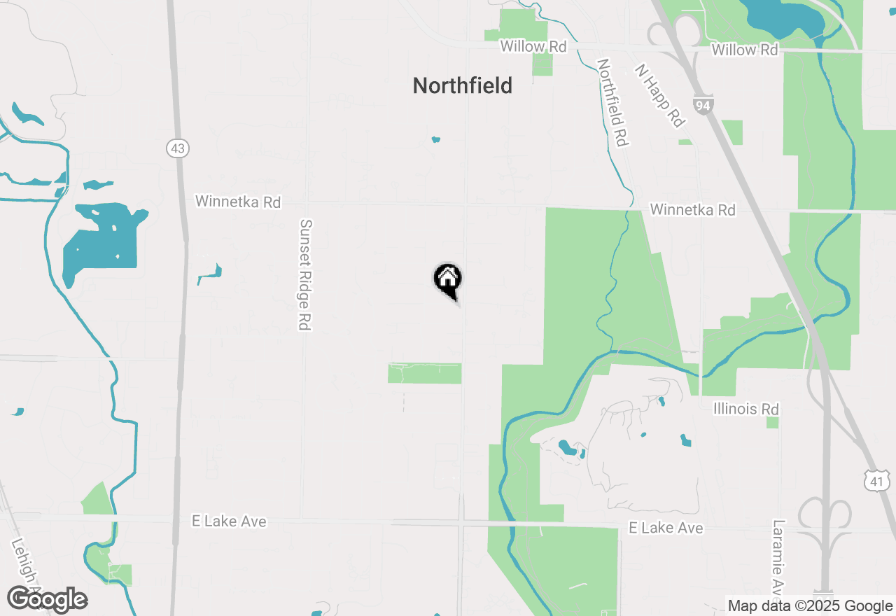 Map of 915 Pleasant Lane, Glenview, IL 60025