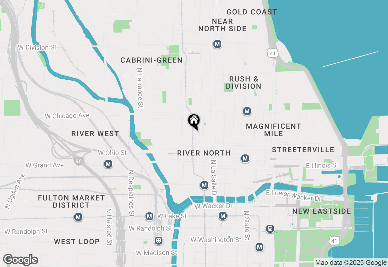 Map of 675 N Franklin Street, Chicago, IL 60654