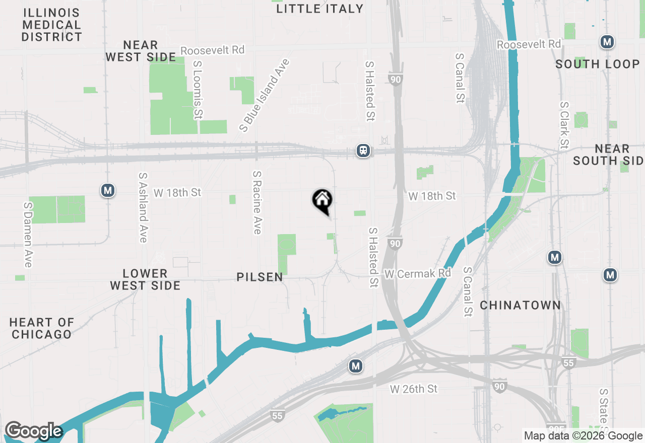 Map of 1920 S Shelby Court, Chicago, IL 60608