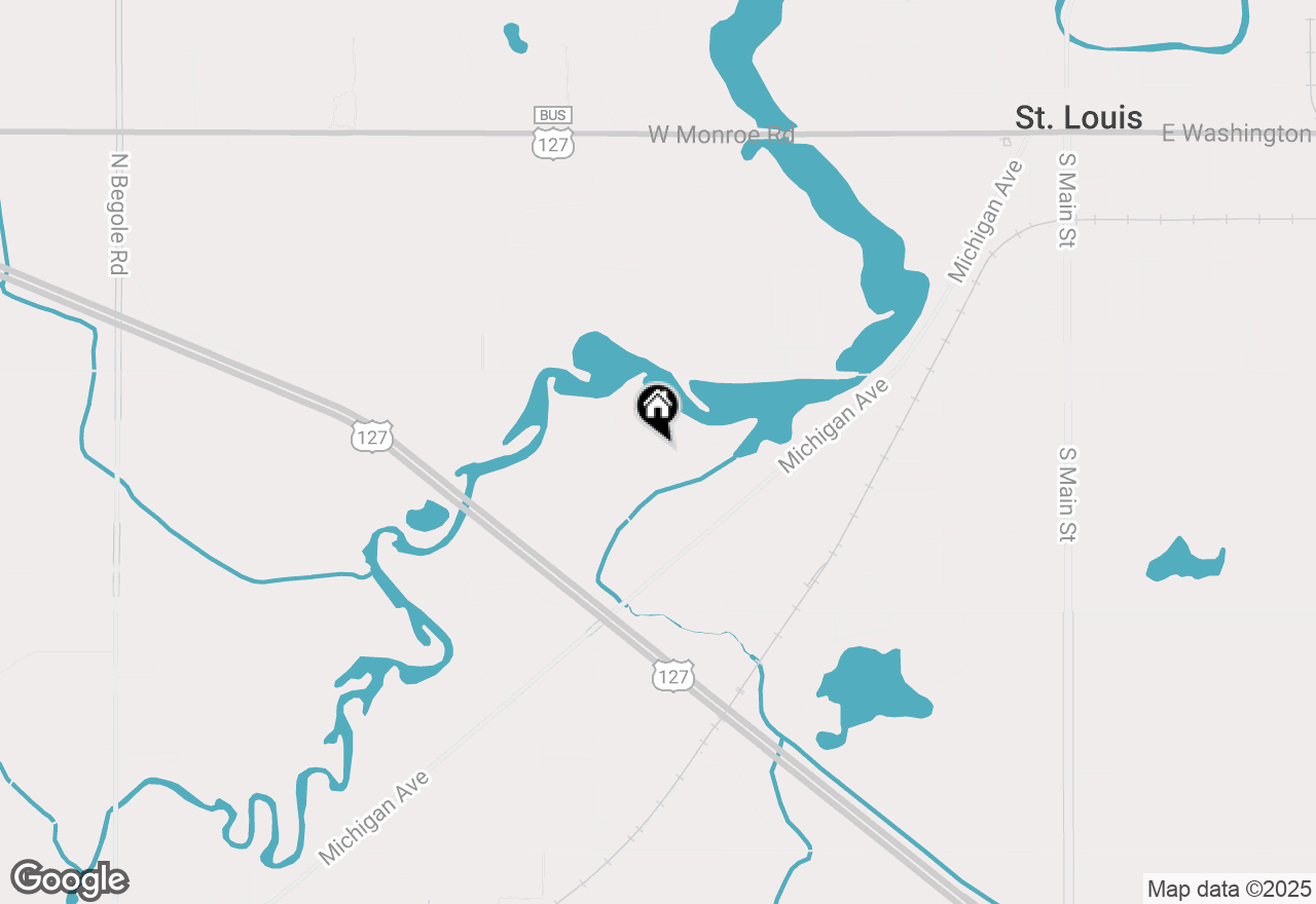 Map of 13 Evergreen Drive, St. Louis, MI 48880