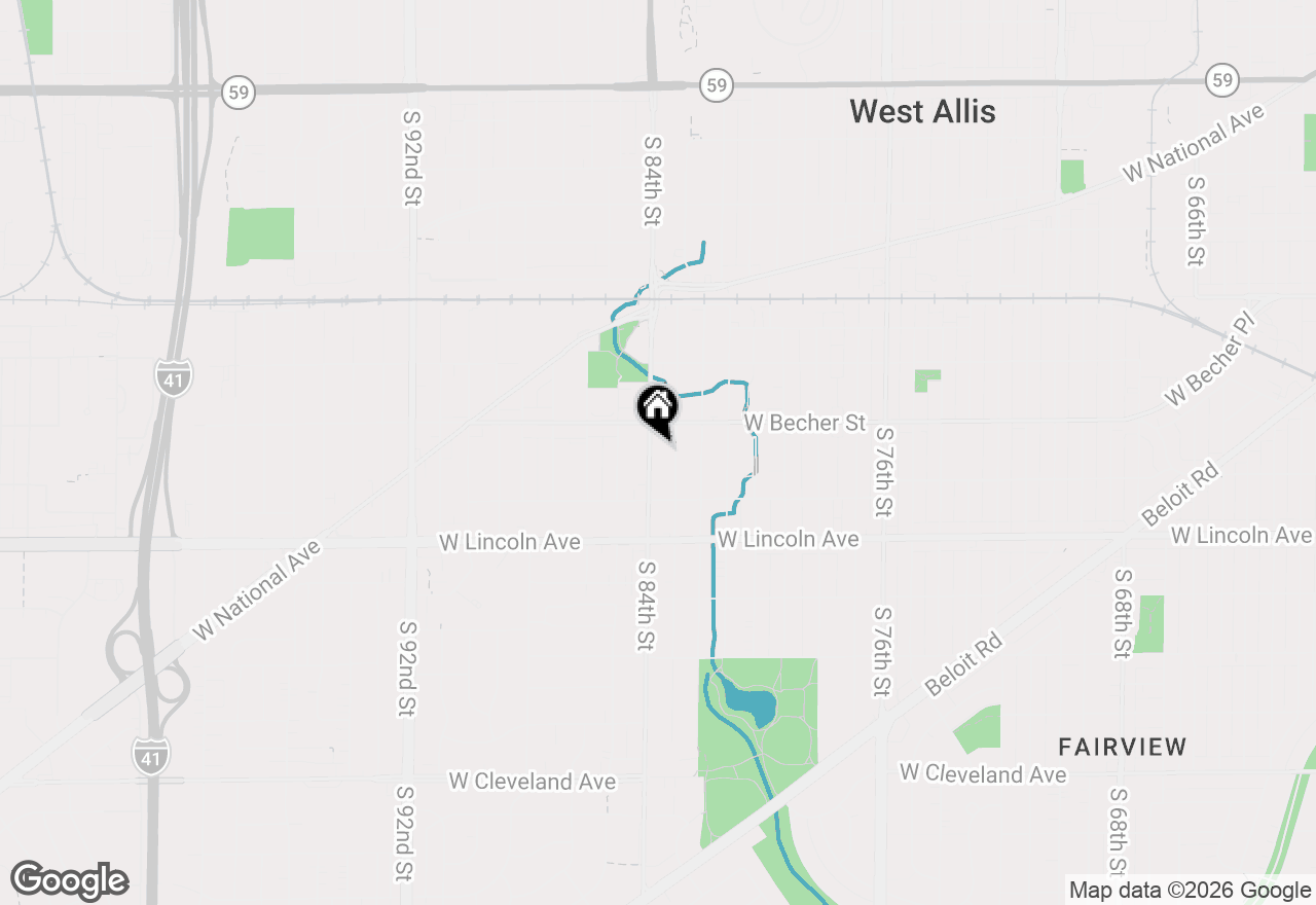 Map of 2134 S 84th St, West Allis, WI 53227
