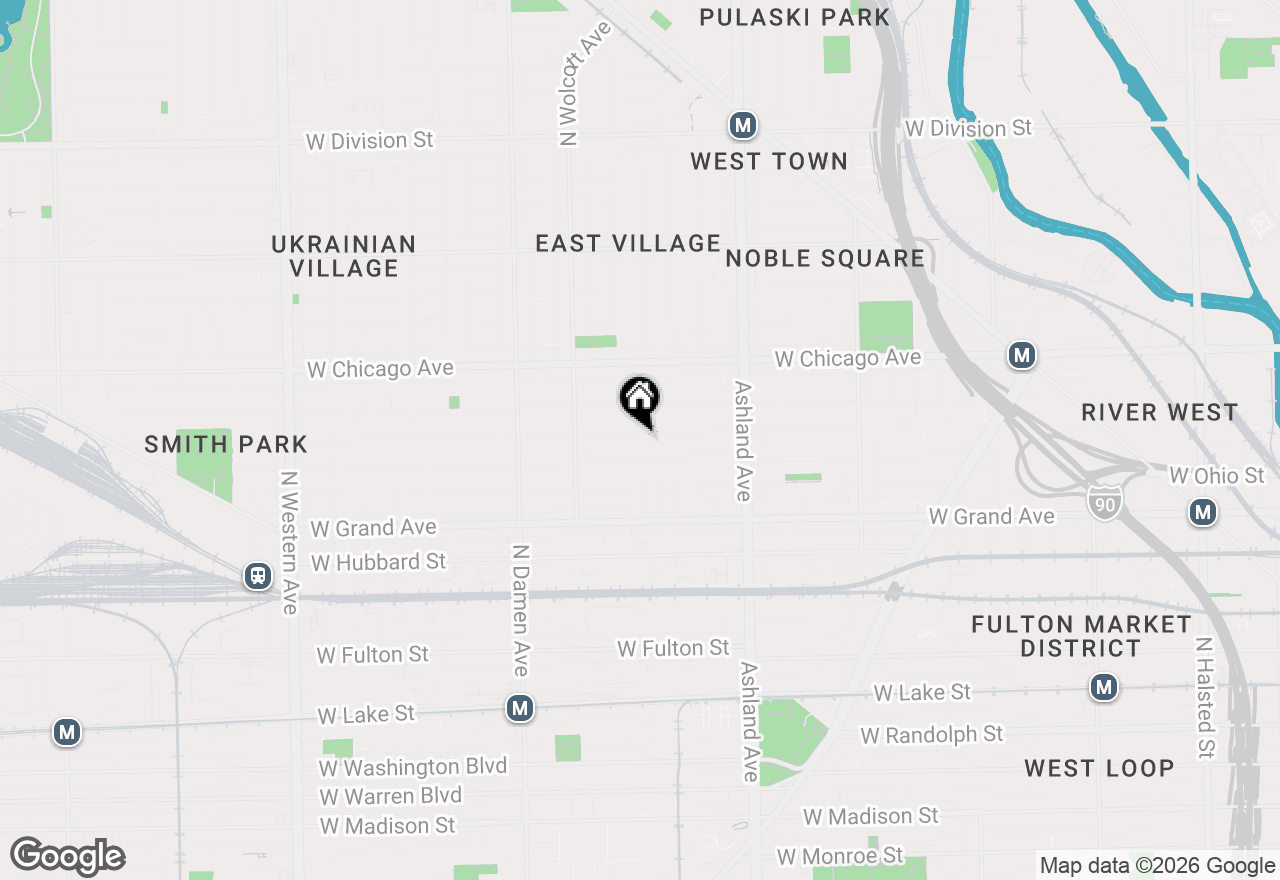 Map of 1752 W Erie Street, Chicago, IL 60622