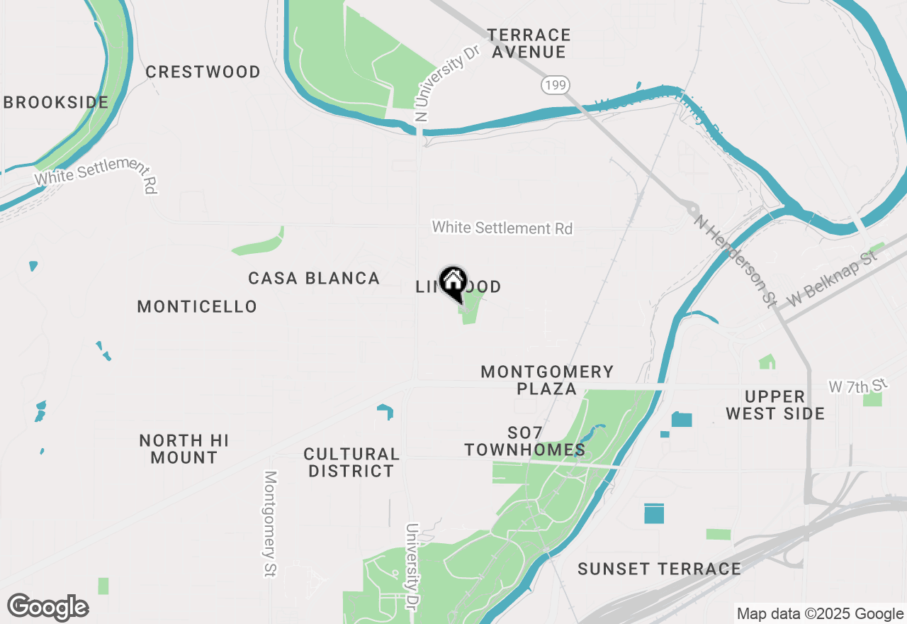 Map of 326 Wimberly Street, Fort Worth, TX 76107