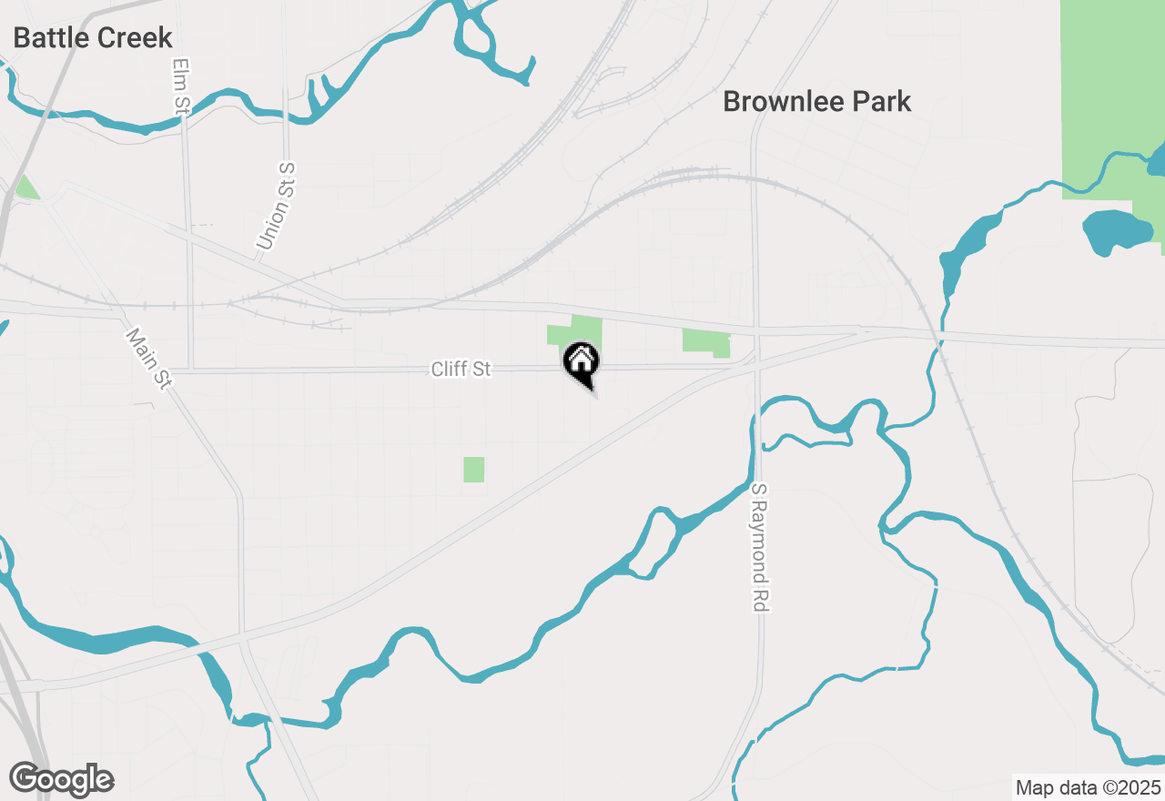 Map of 32 Hannah Street, Battle Creek, MI 49014