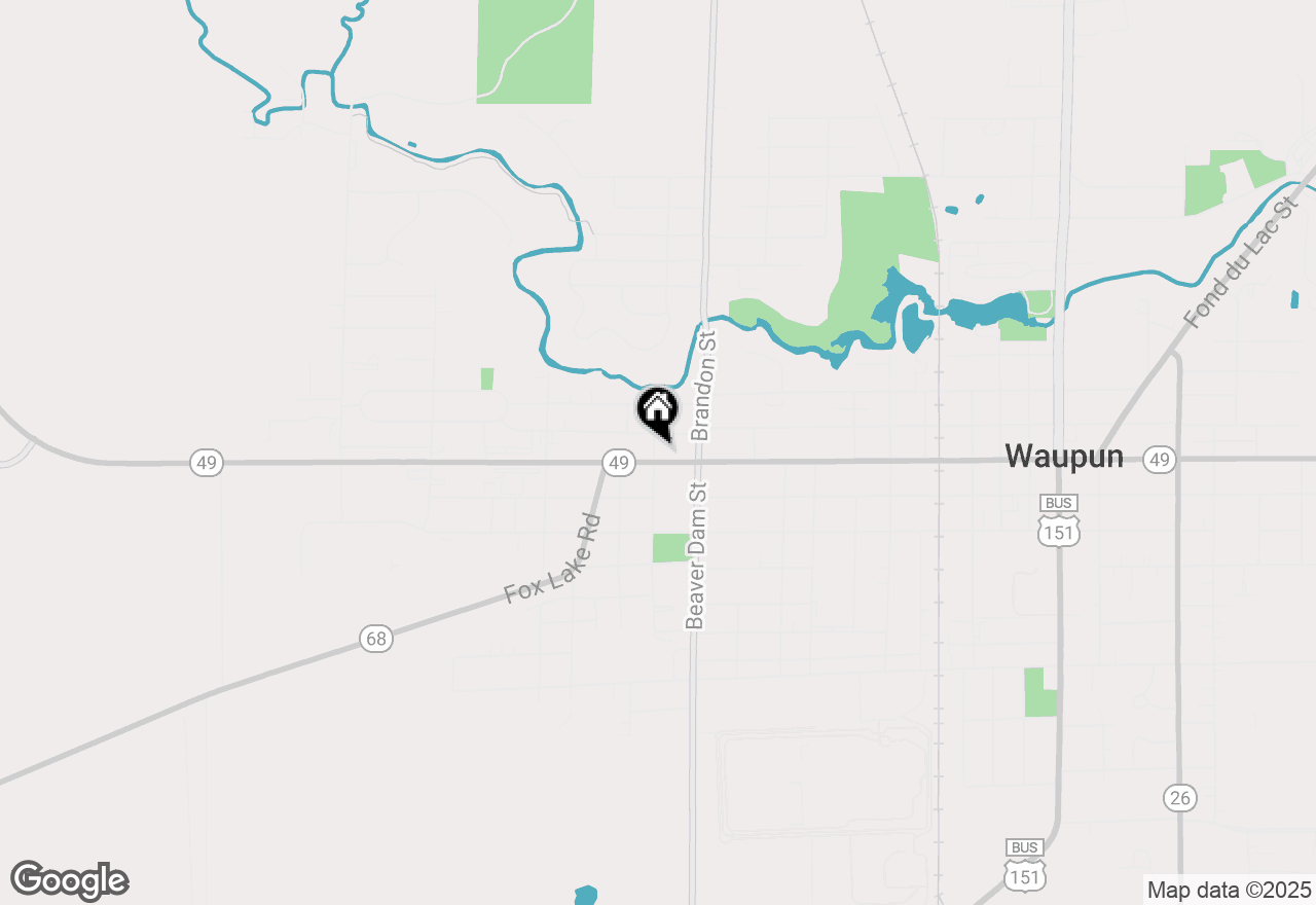 Map of 650 W Main Street, Waupun, WI 53963