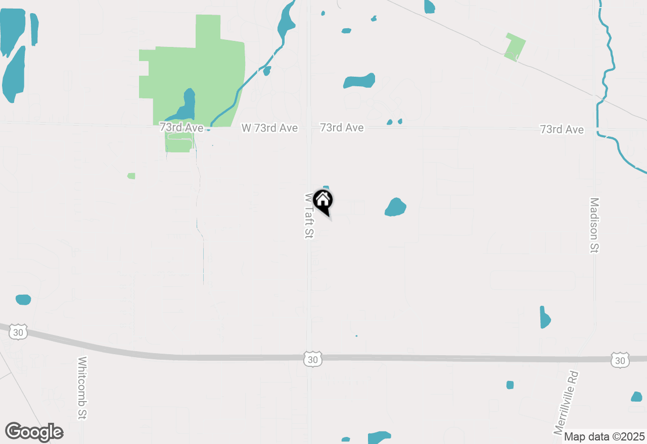 Map of 7525 Taft Street, Merrillville, IN 46410