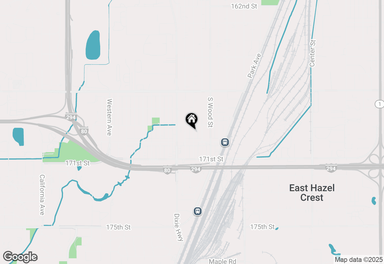 Map of (Address confidential), Hazel Crest, Illinois 60429