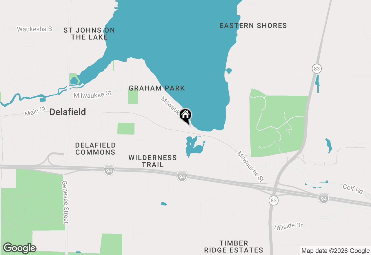 Map of 1542 3rd St, Delafield, WI 53018