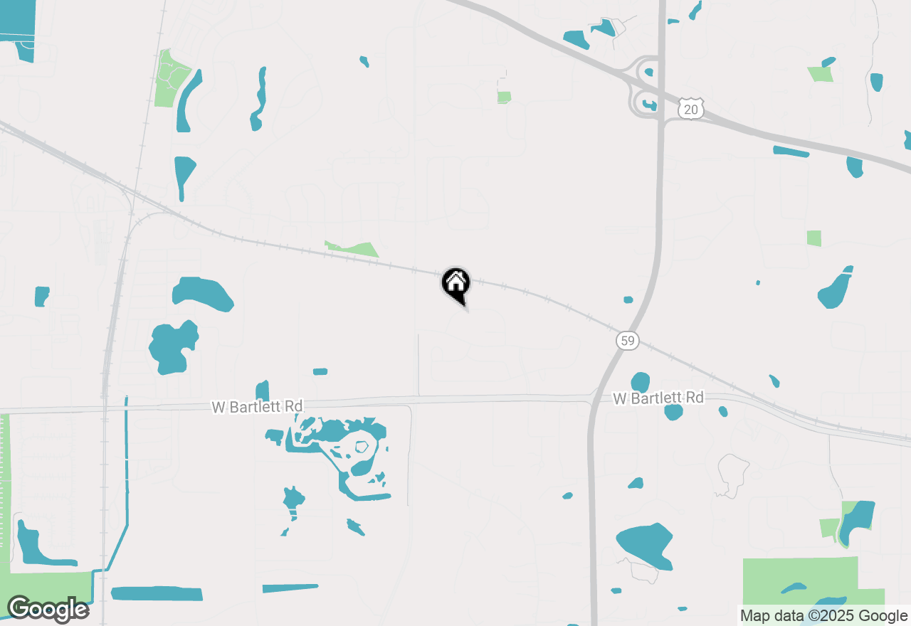 Map of 1276 Wild Tulip Circle, Bartlett, IL 60103