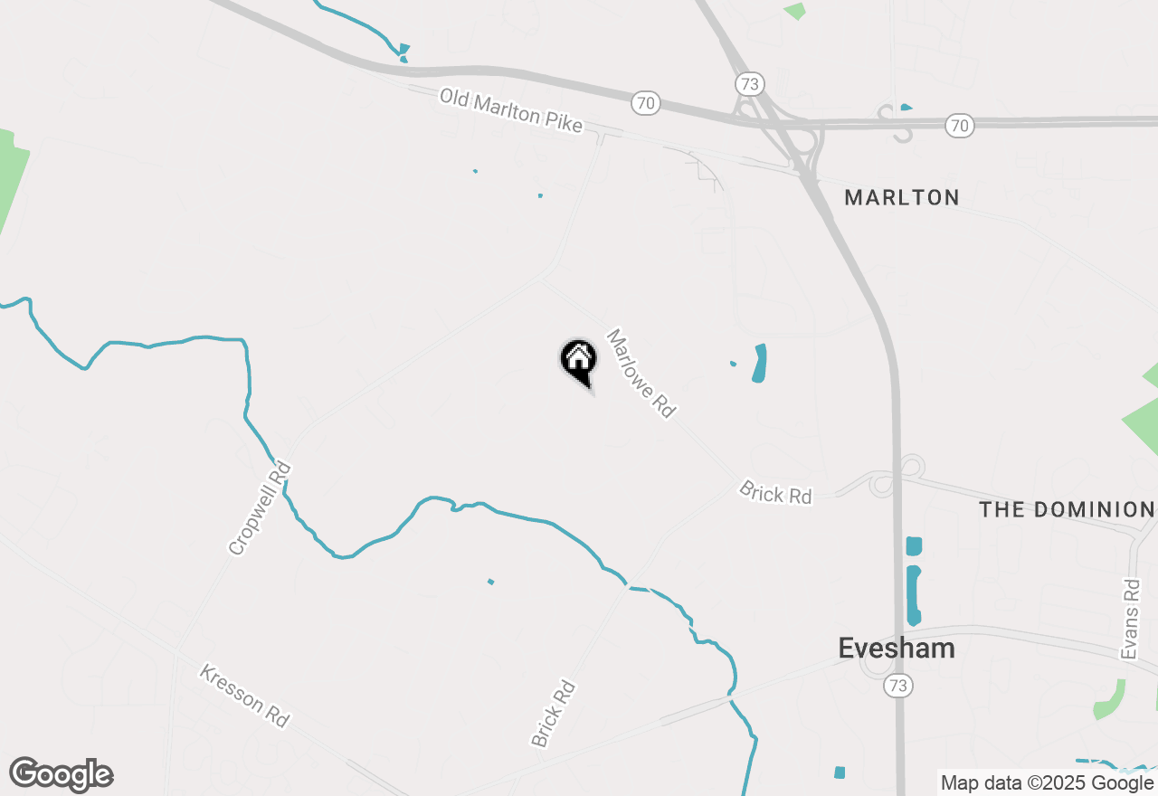 Map of 213 Balfield Terrace, Cherry Hill, NJ 08003