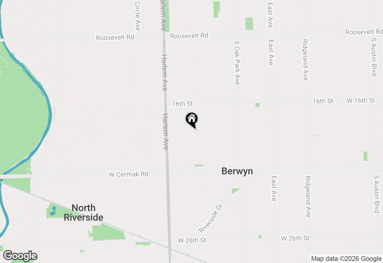Map of 1834 Wenonah Avenue, Berwyn, IL 60402