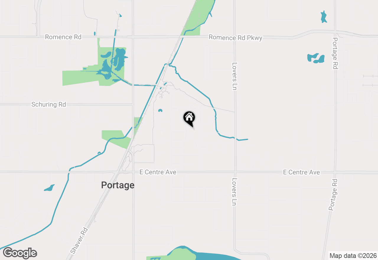 Map of 7641 Lake Wood Drive, Portage, MI 49002