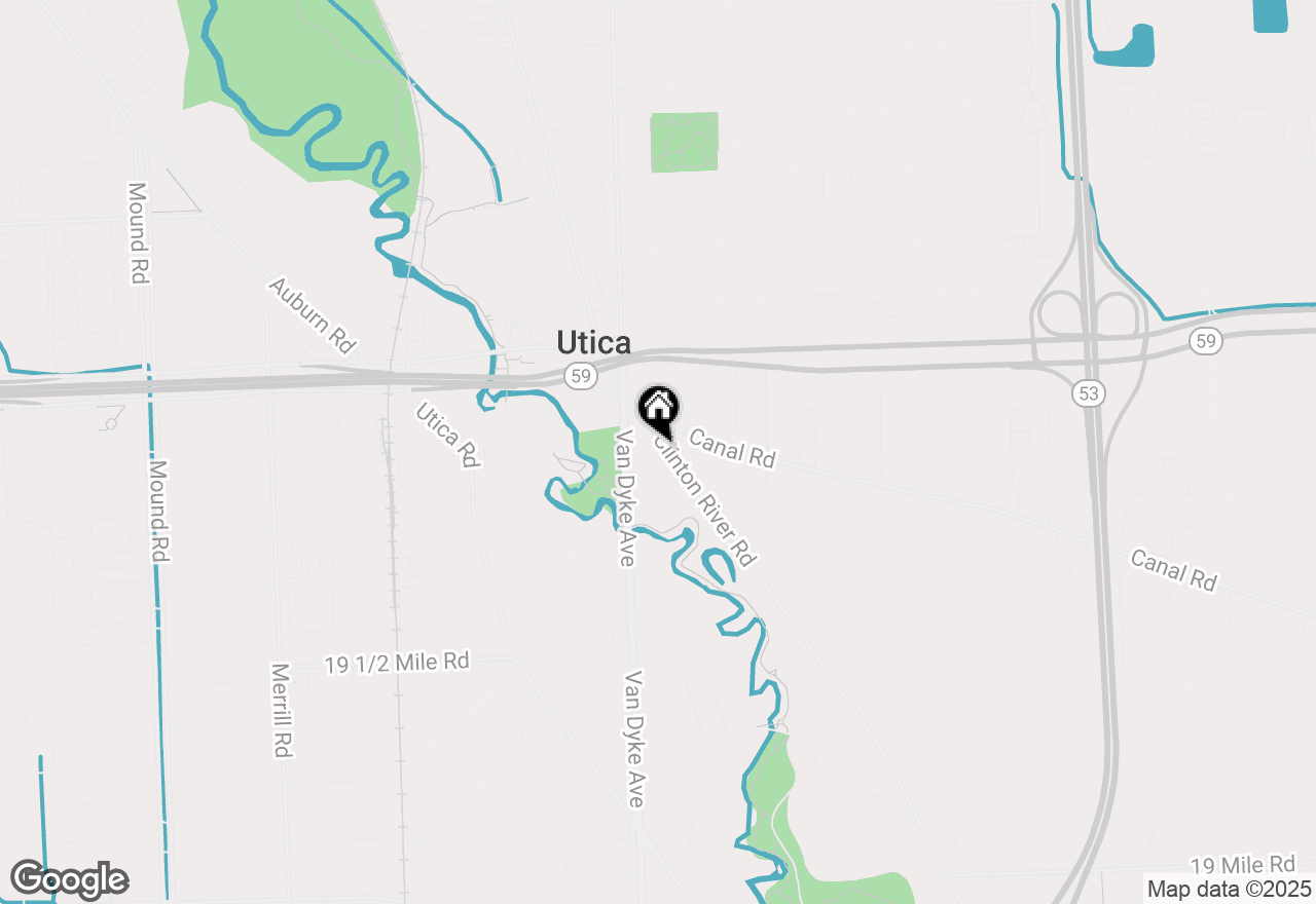 Map of 8224 Clinton River Road, Sterling Heights, MI 48314