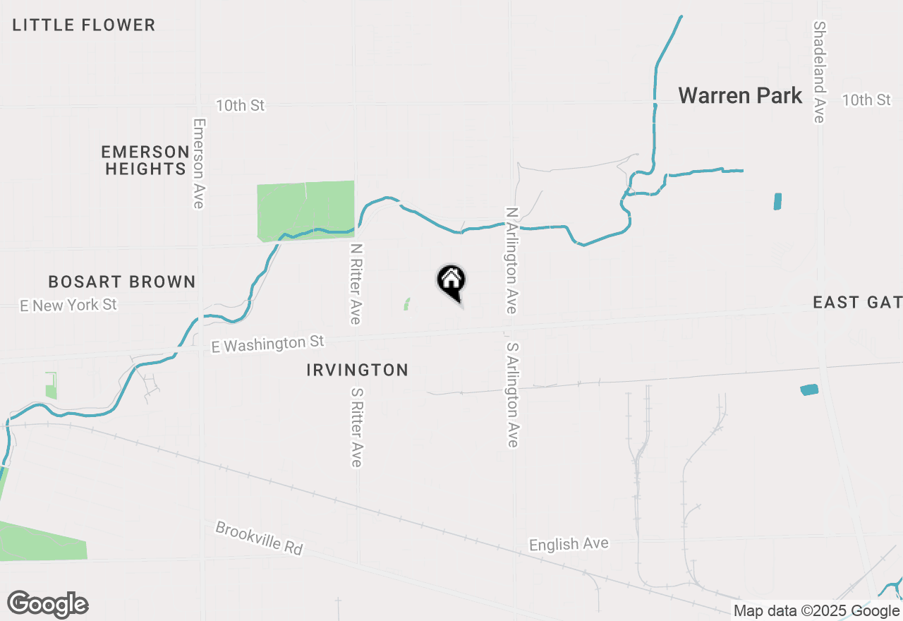 Map of 5819 E New York Street, Indianapolis, IN 46219