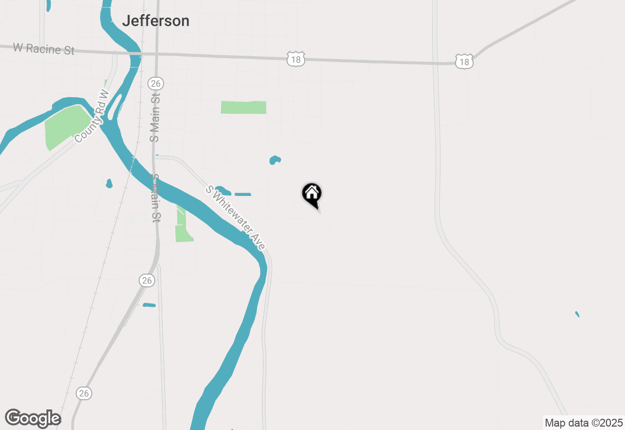 Map of 637 E Clancy St, Jefferson, WI 53549