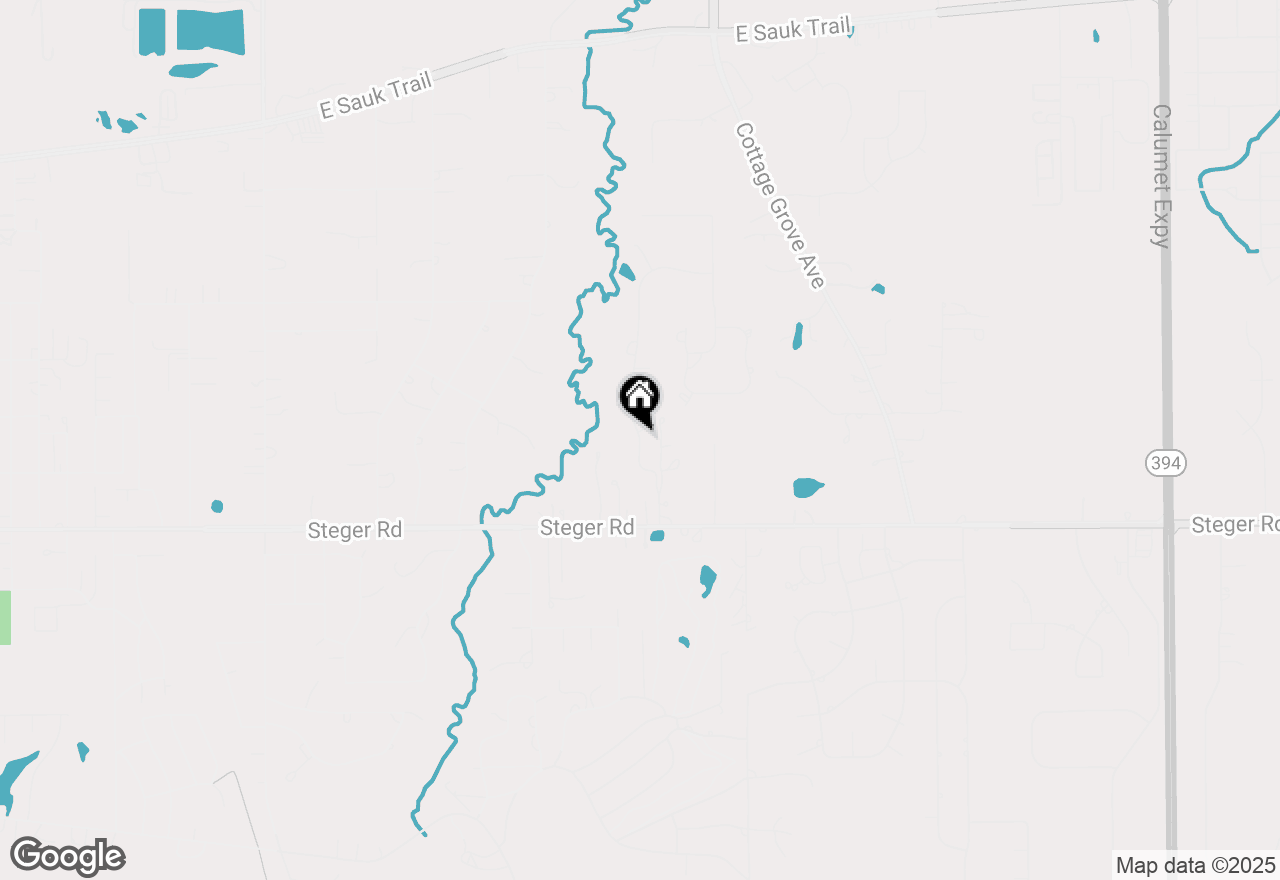 Map of 23021 S Oakland Drive, Steger, IL 60475