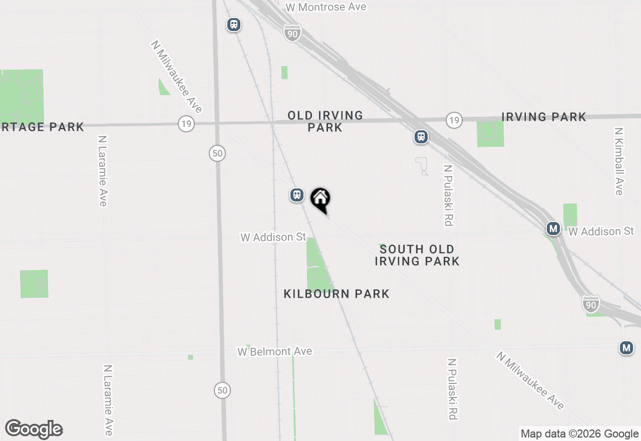 Map of 4419 W Waveland Avenue, Chicago, IL 60641