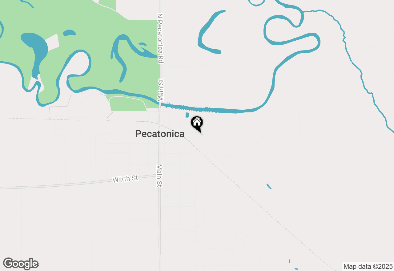 Map of 415 E 3rd Street, Pecatonica, IL 61063