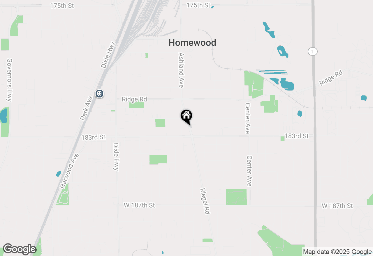 Map of 18234 Riegel Road, Homewood, IL 60430