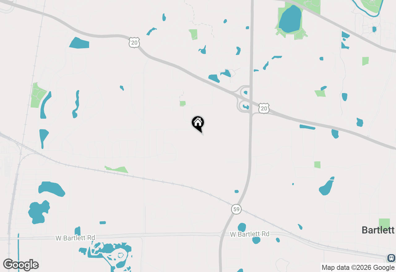 Map of 549 Peregrine Parkway, Bartlett, IL 60103