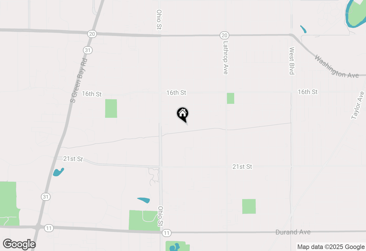 Map of 1756 Oregon St, Racine, WI 53405