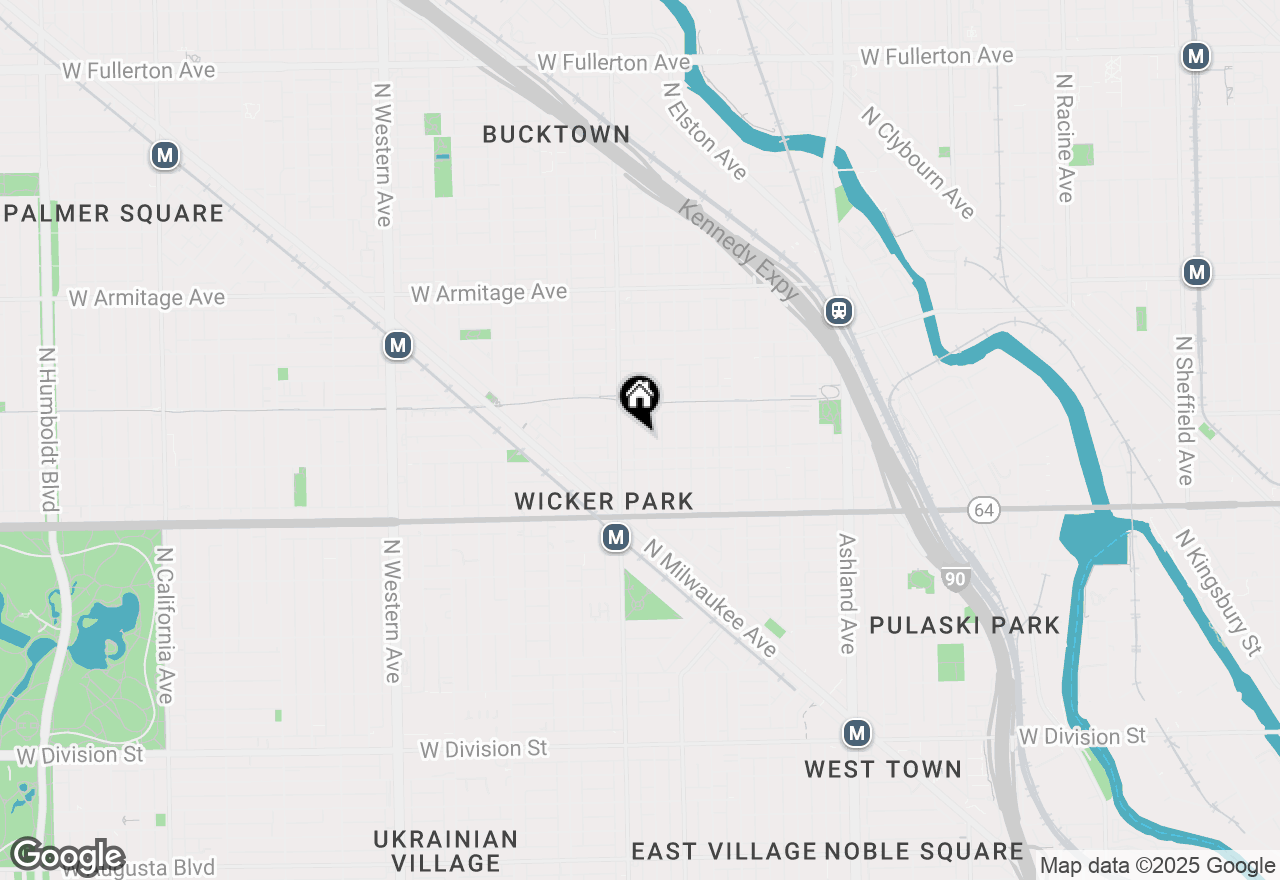 Map of 1720 N Winchester Avenue, Chicago, IL 60622
