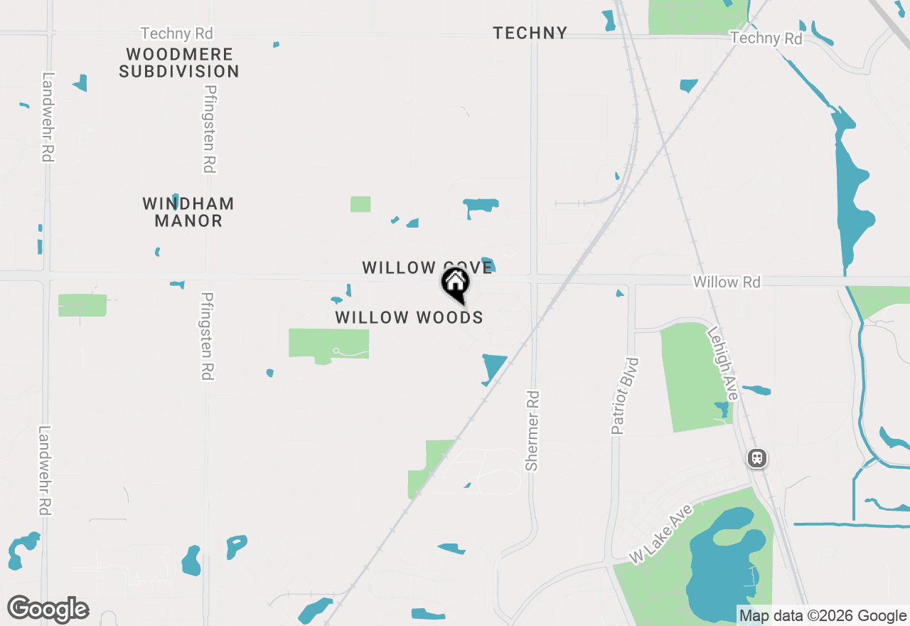Map of 112 Princeton Lane, Glenview, IL 60025