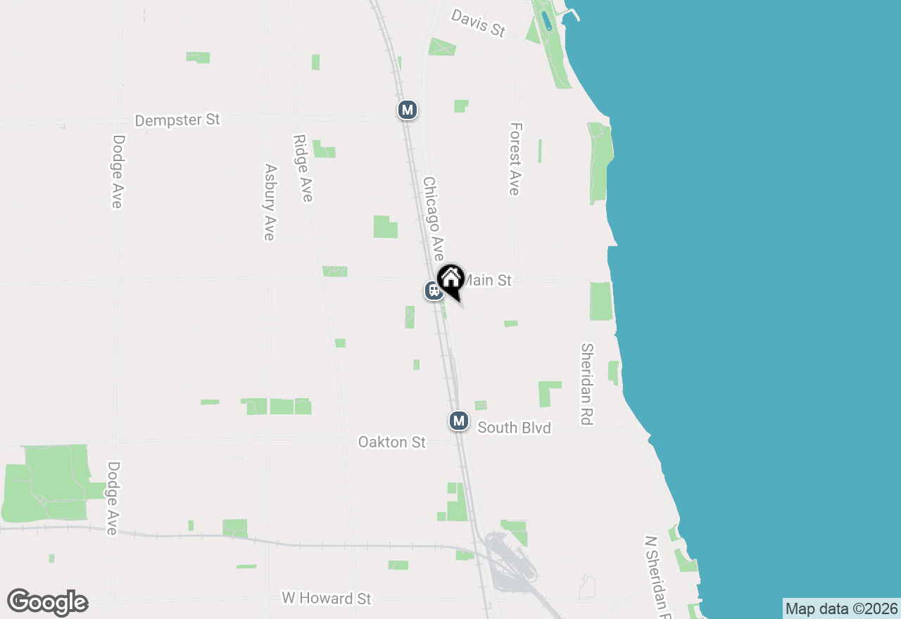 Map of 811 Chicago Avenue #405, Evanston, IL 60202