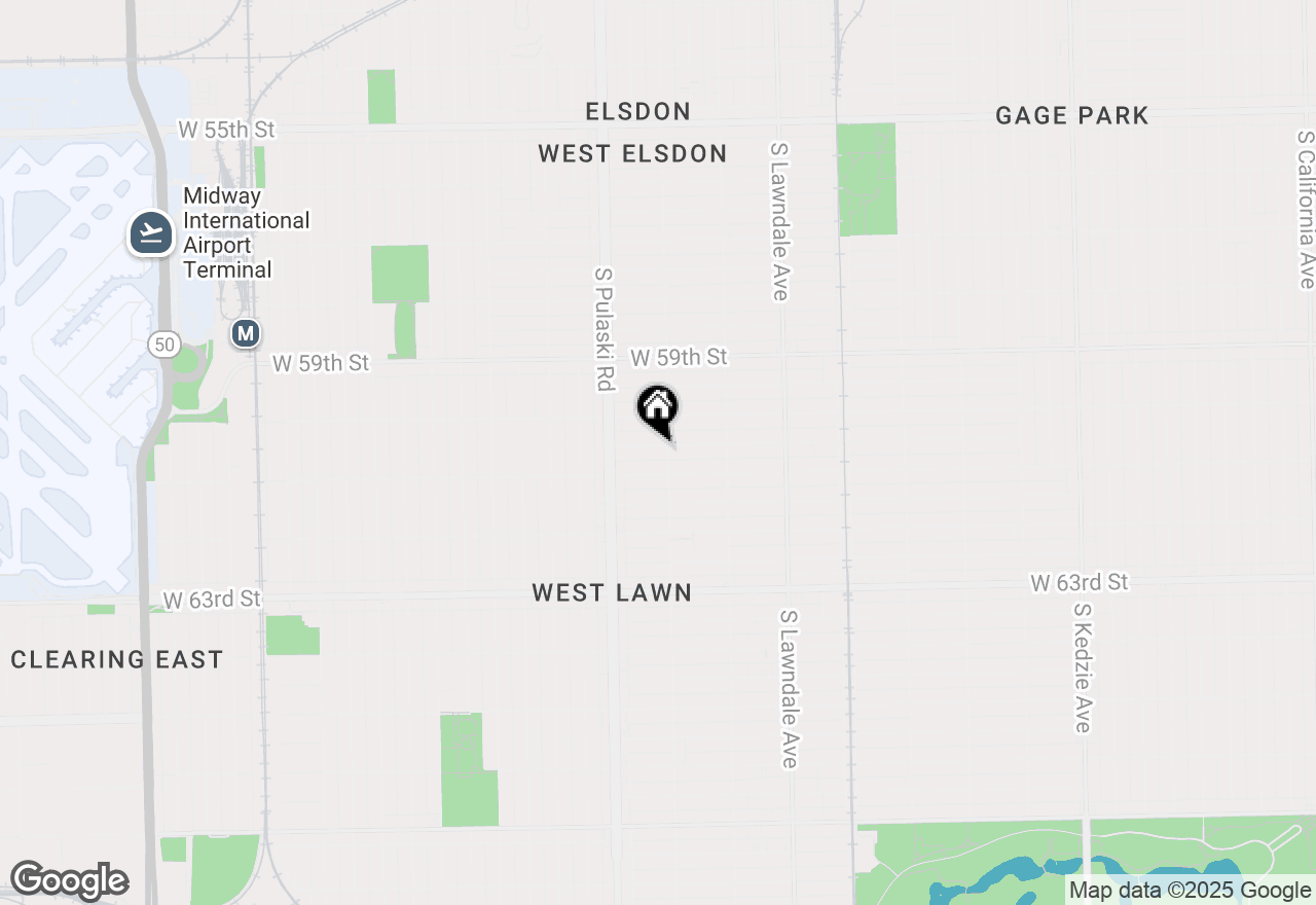 Map of 3909 W 60th Place, Chicago, IL 60629