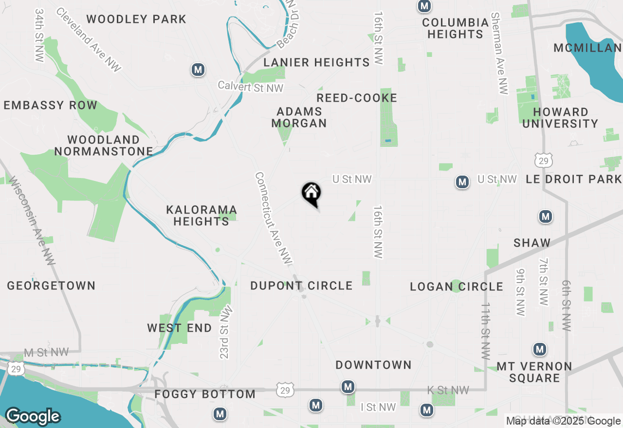Map of 1820 Swann Street Nw #203, Washington, DC 20009