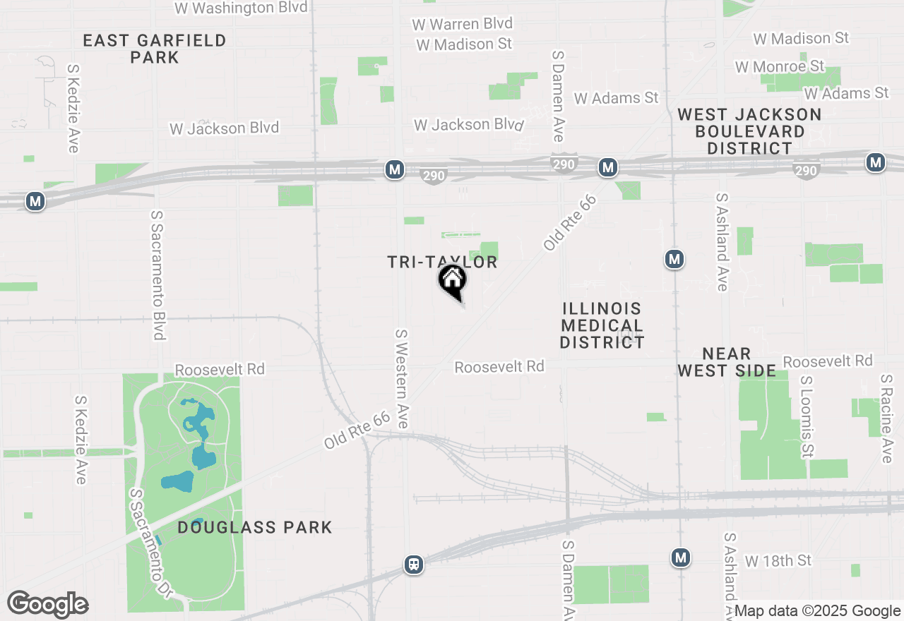 Map of 2246 W Taylor Street, Chicago, IL 60612