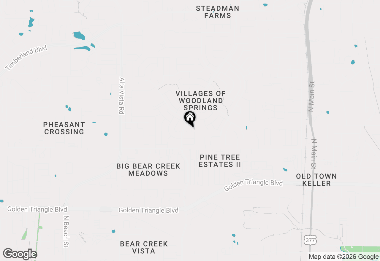 Map of 11636 Winding Brook Drive, Fort Worth, TX 76244