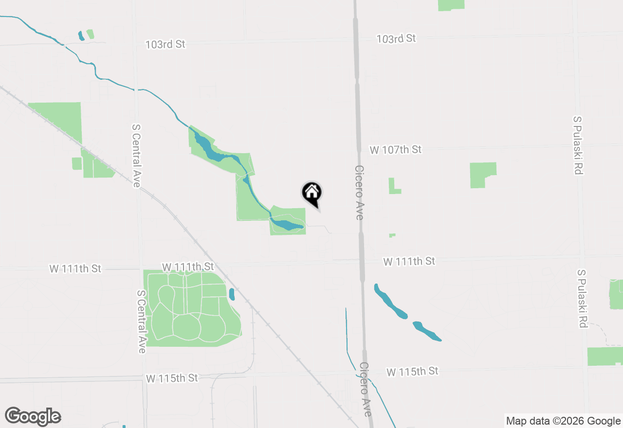 Map of 4929 W 109th Street #101, Oak Lawn, IL 60453