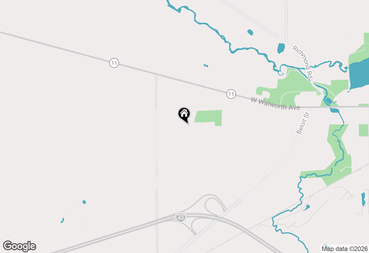 Map of 141 Betzer Rd, Delavan, WI 53115