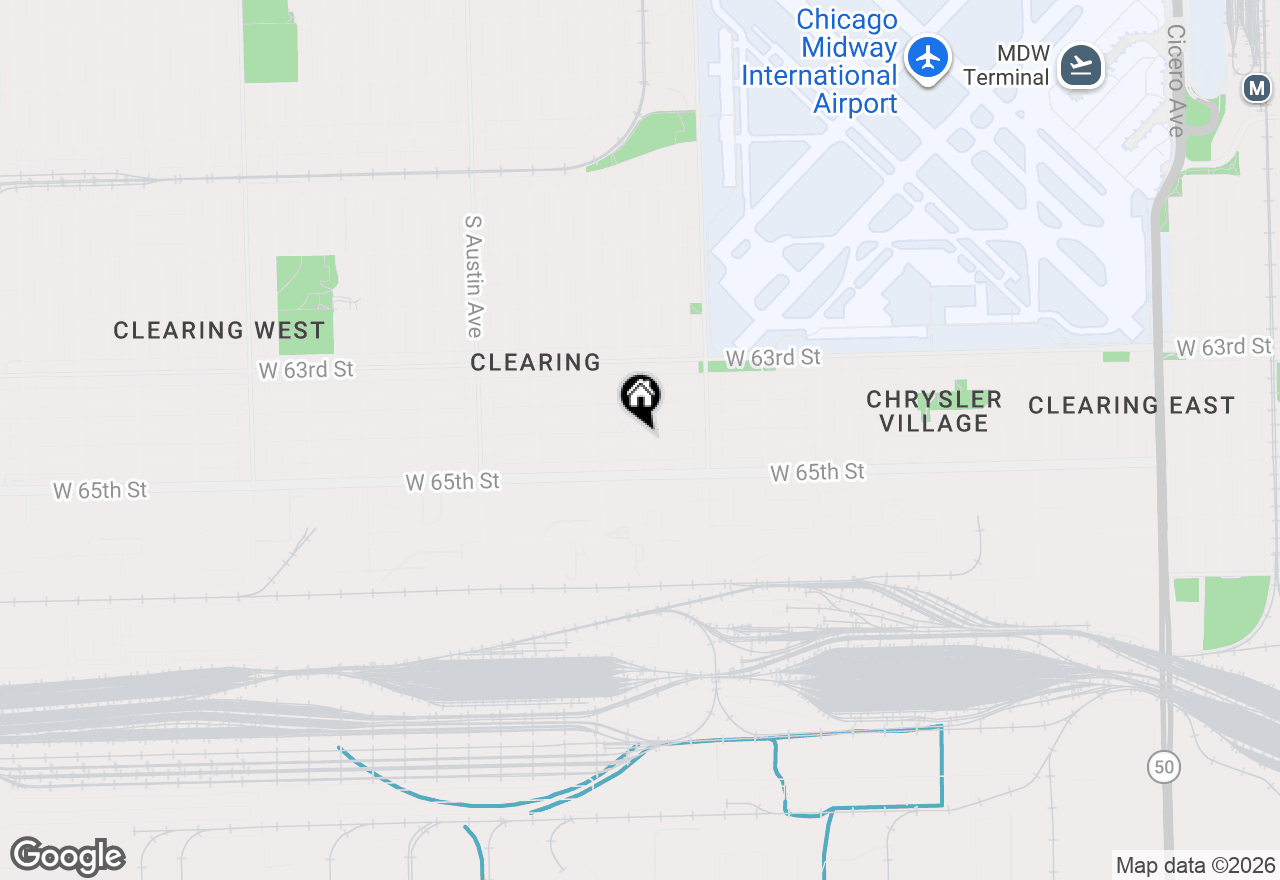 Map of 5708 W 64th Place, Chicago, IL 60638
