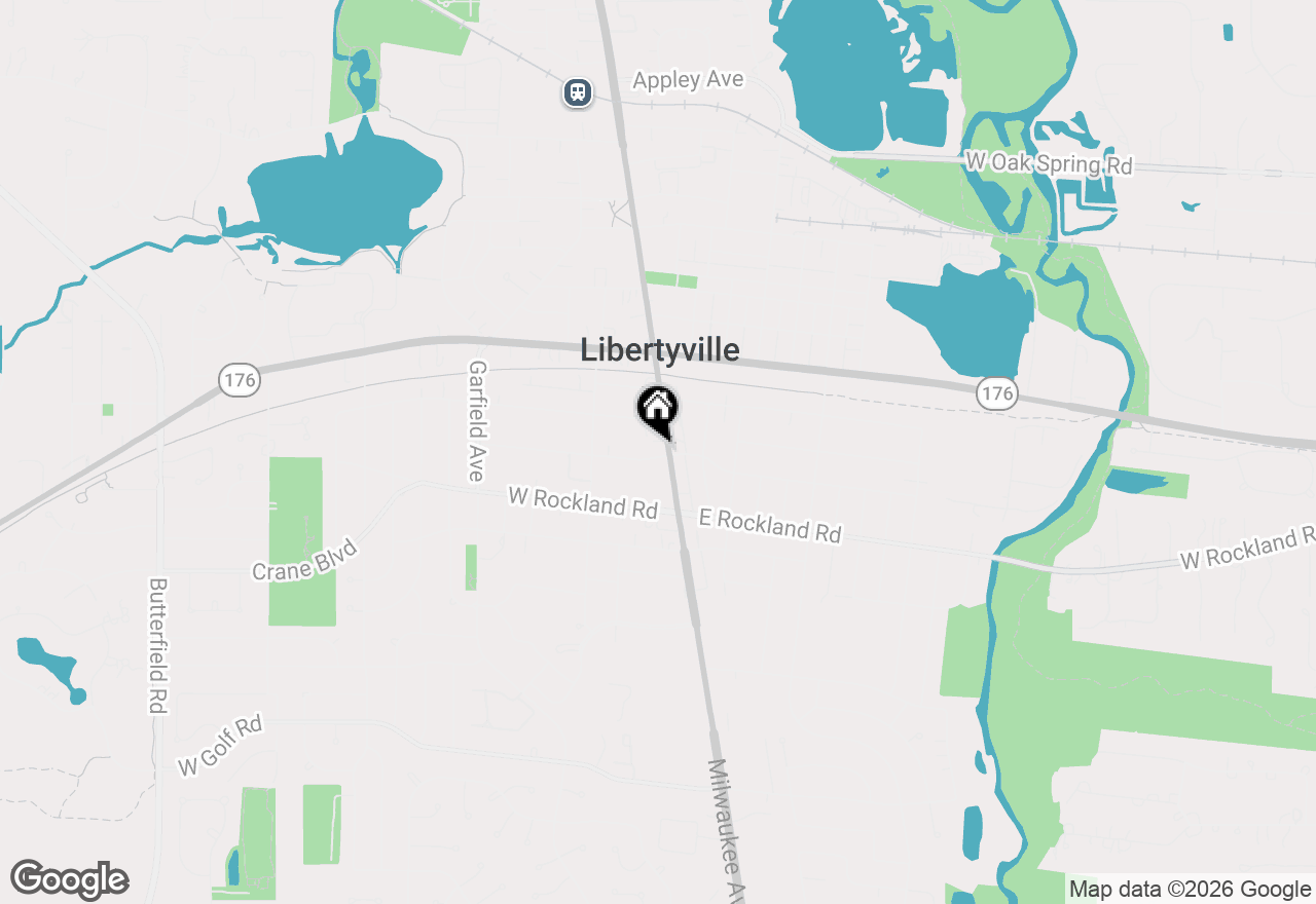 Map of 327 S Milwaukee Avenue, Libertyville, IL 60048