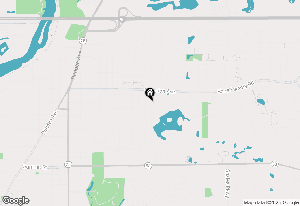 Map of 1010 Hampshire Lane, Elgin, IL 60120