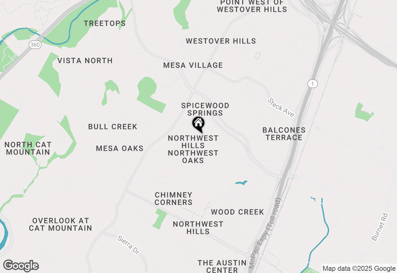 Map of 3913 Myrick Dr, Austin, TX 78731