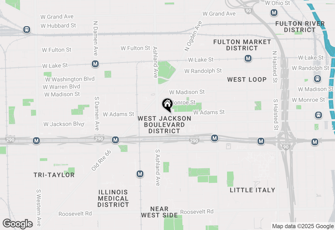 Map of 1519 W Adams Street, Chicago, IL 60607