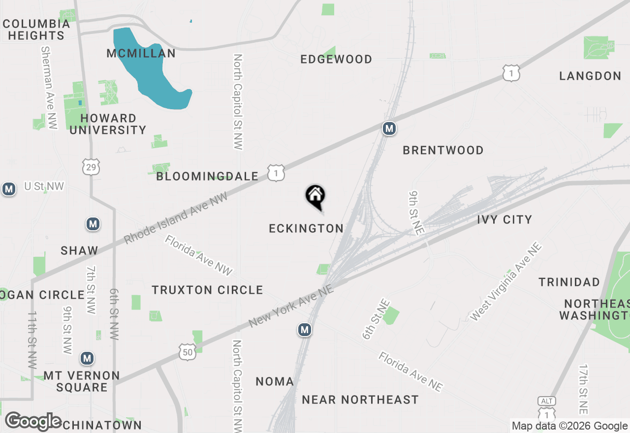 Map of 1824 3rd Street Ne, Washington, DC 20002