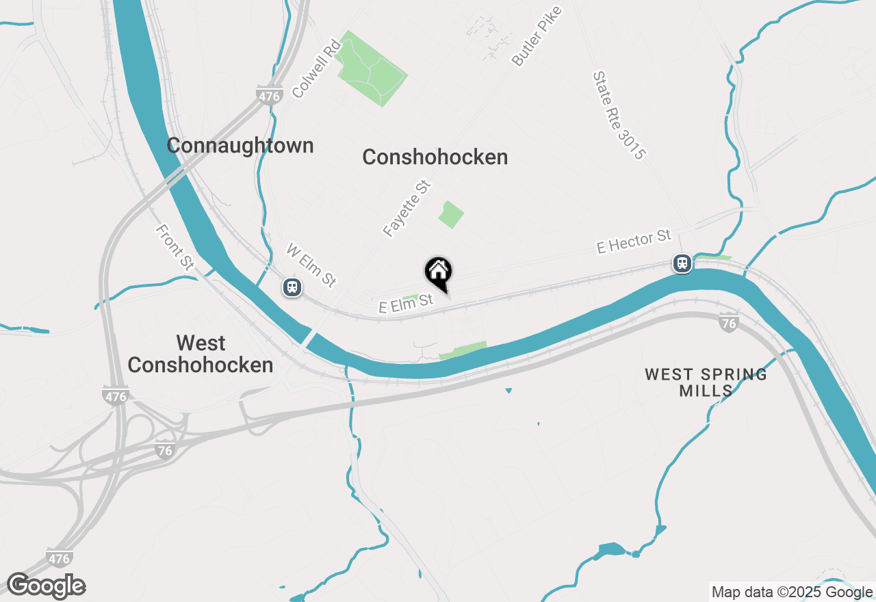Map of 315 E Elm Street, Conshohocken, PA 19428